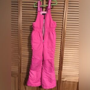 Swiss Tech Bright Pink Kids Overalls Sz 6-6x